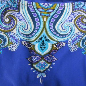 Gottex Paisley Design Fold Over Band Bikini Bottom